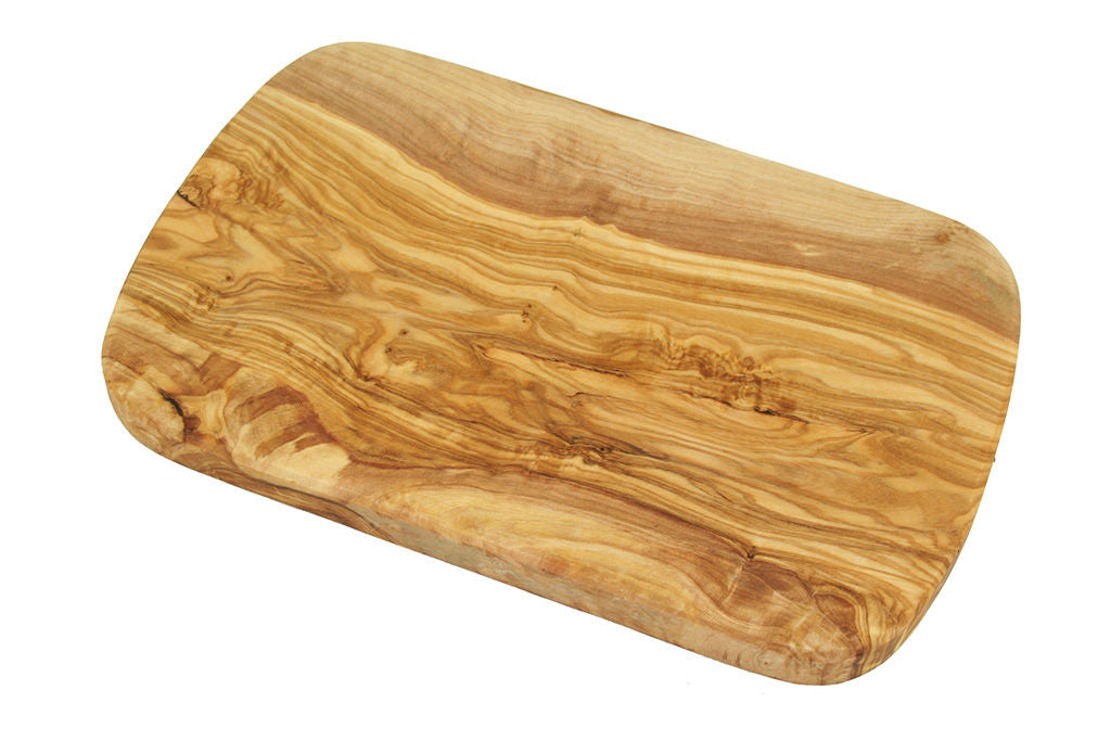Frühstücksbrett 22 x 14 cm runde Ecken Olivenholz